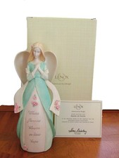 Lenox Angel of Faith Figurine Inspirational Quote Flowers Bloom So Does Hope NIB picture