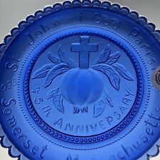 Somerset MA St John of God Parish VTG Massachusetts Pairpoint Glass Cup Plate picture