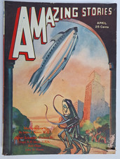 Amazing Stories April 1932 Vol 7 #1 Morey Pulp Lost Machine Robot Sci Fi Mag picture