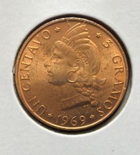 1969 DOMINICAN REPUBLIC 🇩🇴 ONE (1) CENTAVO HIGH GRADE F.A.O BRONZE COIN-KM#32 picture