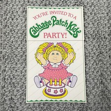 Vintage Cabbage Patch Kids Party Invitation 1983 picture