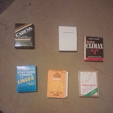 VTG 80s 90s CONDOM Lot Novelty Vending Skin Tight Linger Gag Gift Collectibles picture