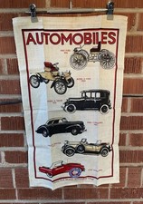 Vintage Henry Ford Museum Automobiles Wall Hanging Stevens Greenfield Village picture