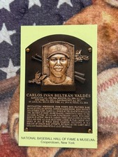 Carlos Beltran 2026 Baseball Hall of Fame Induction Plaque Postcard picture