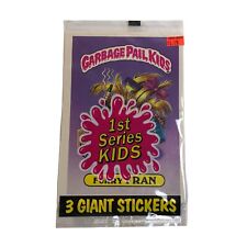 1986 Garbage Pail Kids 1st SERIES 3 Sealed GIANT STICKERS 5x7 Furry Fran W/#39 picture