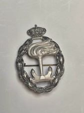 Original WW2 Italian Airforce Reconnaissance at Sea Qualification Badge Silver picture