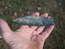 Here is a nice reproduction fluted Clovis arrowhead (Read listing) picture