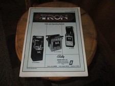 BALLY MIDWAY TRON MANUAL, NICE COPY, not a original picture