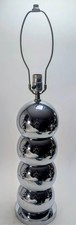 Vintage Robert Sonneman George Kovacs Chrome Orb table Lamps Mid Century 1960 picture