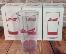 3 Pack Budweiser Red Light Up Goal Synced Glasses NHL Sync to Any Sport Team NEW picture