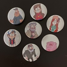 Gravity Falls Button 7-Pack Cartoon Pines Disney Stan picture
