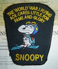 Snoopy Patch - The World War 1 Flying Ace - Cares Little for Fame and Glory picture
