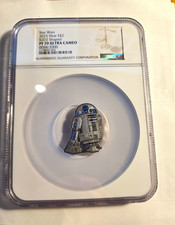 Agoro Star Wars R2-D2 2025 Niue $2 1 oz .999 Silver Coin NGC PF70 picture