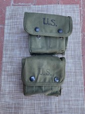 2 Original WW2 WWII US Military Jungle First Aid Kit Canvas Pouch contents picture