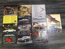Lot of 7 Vintage Car Magazine Print Ads 1978 1979. Harley, Buick, Chevy, Dodge picture