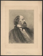 Photo:Alfred Lord Tennyson Portrait 1800s Engraved Bust Profile picture