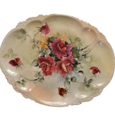 GDA Limoges France Decorative Plate Pre World War 2 Hand Painted Good Condition picture