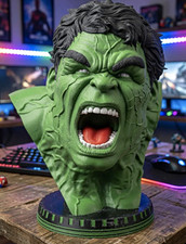 Marvel Incredible Hulk Bust Statue 3D Printed Avengers Head Collector Edition picture
