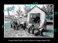 OLD 8x6 HISTORIC PHOTO OF USEPPA ISLAND FLORIDATHE FIRE HOUSE ON ISLAND c1920 picture