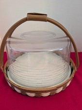 Longaberger 2009 Collector Club Family Together Celebrate Cupcake Basket Set picture