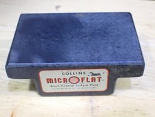 Vintage Collins Microflat Black Granite Surface Plate Salesman Sample VG 3