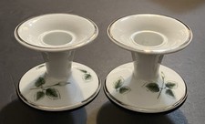 rare Pair of Stonegate Germany MIDNIGHT ROSE Candle Holders picture