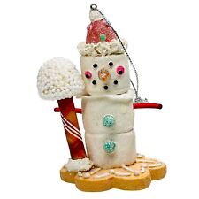 SCF Cannon Falls Snowman Marshmallow Sugar Cookie Candy Ornament picture