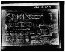 1929 Concrete Bridge Blueprint Engineering Drawing Photocopy HAER WI-38-18 picture