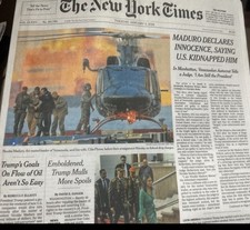 Rare Historical Newspaper: Nicolás Maduro Capture Edition – January 2026 picture