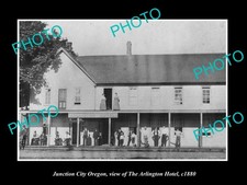 Junction City Oregon The Arlington Hotel c1880 Old Large Historic Photo picture