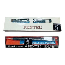 Lot of 2 Vintage Pentel PS-350 Sharp 5 Mechanical Pencils 0.5mm Japan With Boxes picture