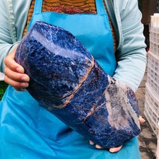12.43 LB Natural Large Polished Sodalite Freeform Blue Mineral Specimen 5882 picture