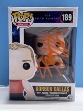 Funko Pop THE FIFTH ELEMENT - KORBEN DALLAS #189 SIGNED COA AUTHENTICATED picture
