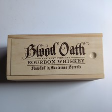 Blood Oath Pact No. 7 2021 Kentucky Straight Bourbon Whiskey EMPTY WOOD BOX ONLY picture