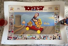 Vtg Popeye Lithograph 1999 Toy Show By Marc Messner Toy Town USA 25.5”x18” RARE picture