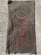 Vintage Indonesian Sumba Lau Wuti Kau Beaded / Shelled Textile 39”x20” READ* N picture