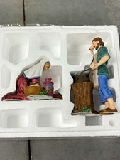  HAWTHORNE VILLAGE NATIVITY FIGURES FORGING SPIRIT FOOD FOR SOUL COA picture