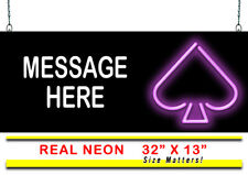 Custom Message Spade Neon Sign | Jantec | 32