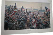 The Glorious Fourth 885/950 with COA, unframed, signed by Mort Kunstler picture