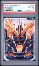 2026 GUNDAM R-RESOURCE COMMON+ #040 RESOURCE PSA 10 picture
