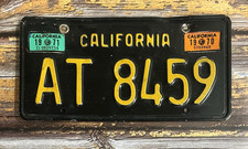 1963 California License Plate w/ 1970 & 71 Tags AT 8459 picture