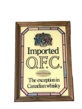 Vintage Imported O.F.C. Canadian Whisky Mirror picture