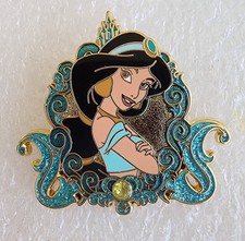 💜RARE DLR~DISNEY GIRLS-JASMINE REVEAL /CONCEAL MYSTERY COLLECTION PIN-FREE SHPG picture