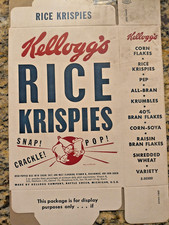 Vintage Kelloggs Rice Krispies Box (RARE DISPLAY BOX) picture