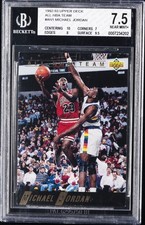 1992-93 UD ALL NBA TEAM ##AN1 MICHAEL JORDAN BGS 7.5 picture