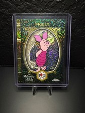 *RARE* 2026 Topps Chrome Disney WINNIE THE POOH Piglet 100th ANNIVERSARY 61/100 picture