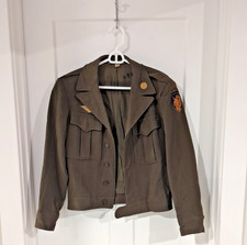 VTG WWII US Army 13th Airborne Ike Jacket Wool Field Uniform Patch 34R H-8450 picture