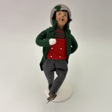 Vintage 1995 Byers Choice Skaters Christmas Caroler Boy Limited Edition 39/100 picture