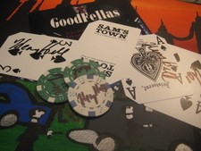 SAMS TOWN LAS VEGAS CASINO CARD AND CHIP SIGNED BY HENRY HILL picture