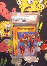 1995 Marvel Overpower Spiderman Promo Card Any Hero Web Headed Wizard PSA 9 picture